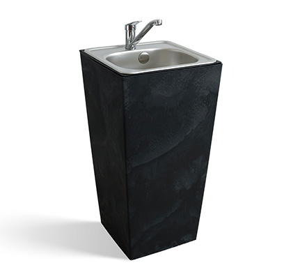 Záhradné umývadlo Lavabo Ston čierne