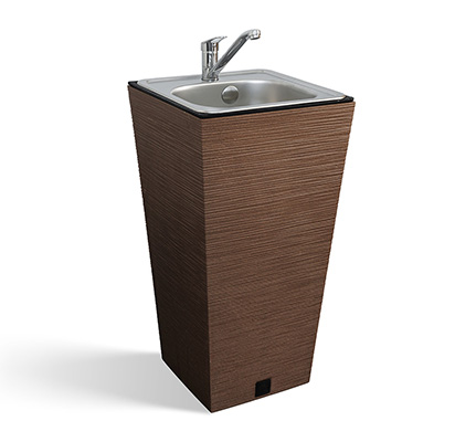 Záhradné umývadlo Lavabo Furu hnedé